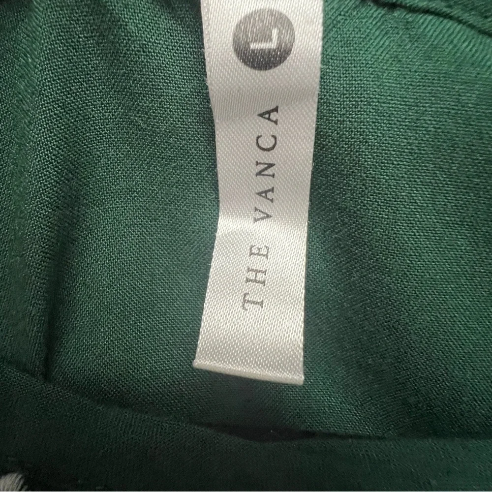 The Vanca Embroidered Maternity Fit‎ & Flare Dress, green size large - Picture 4 of 5